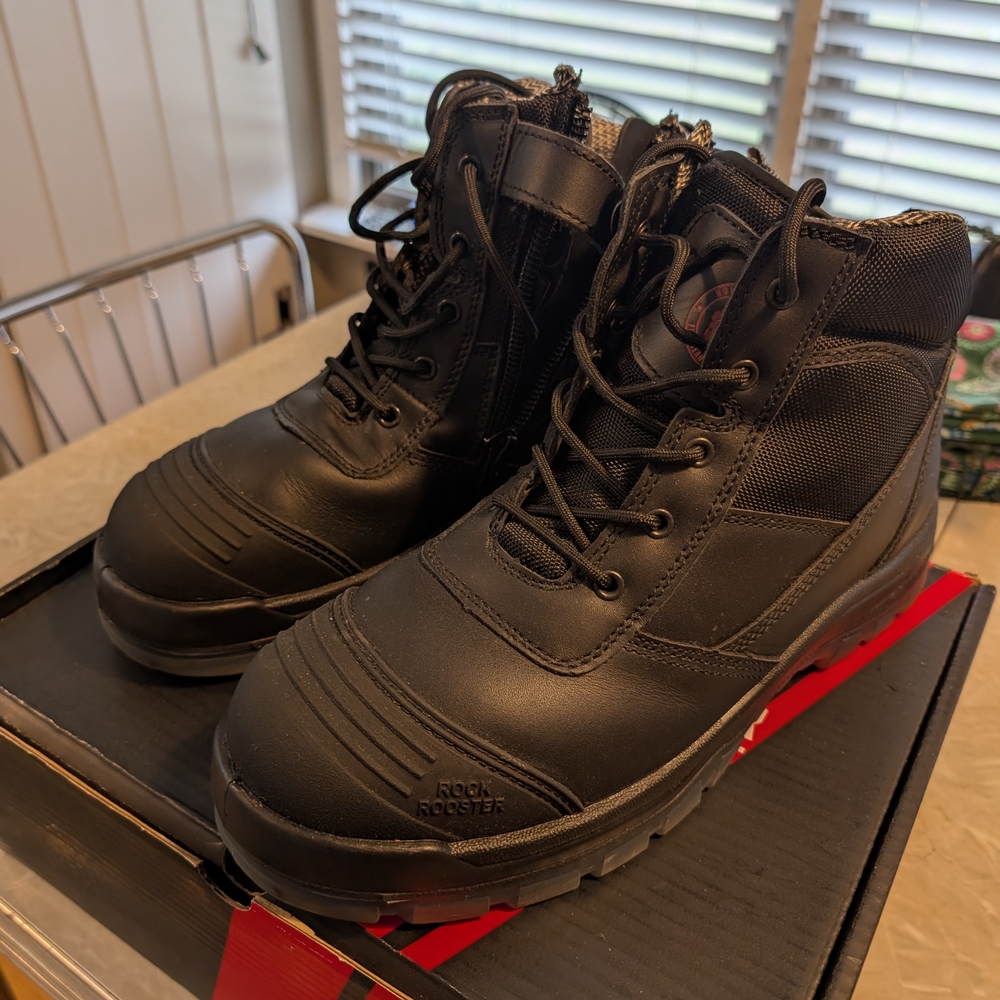 Men's Black Work Boots